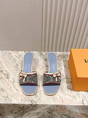 	 Louis Vuitton Denim Monogram in Blue Sandals - 3