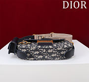 Dior Small Streetchic Bag Blue Dior Oblique Jacquard and Smooth Calfskin - 24×12.5×5cm - 5