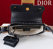 Dior Small Streetchic Bag Blue Dior Oblique Jacquard and Smooth Calfskin - 24×12.5×5cm - 3