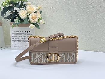 	 Dior 30 Montaigne Bag Nude Color - 21*6*12cm