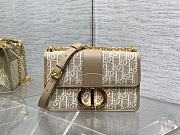 Dior 30 Montaigne East-West Bag with Chain in Beige - 25x16.5x8cm - 6