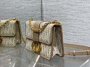 Dior 30 Montaigne East-West Bag with Chain in Beige - 25x16.5x8cm - 5