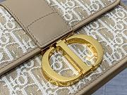 Dior 30 Montaigne East-West Bag with Chain in Beige - 25x16.5x8cm - 3