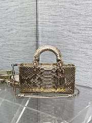 Dior Lady D Joy Python Leather 22cm - 4