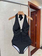 Chanel Black One Piece Swimwear - 5