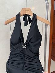 Chanel Black One Piece Swimwear - 4