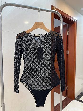 Gucci GG Ebony Mesh Swimsuit in Black