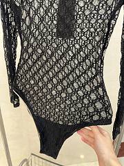 Gucci GG Ebony Mesh Swimsuit in Black - 2