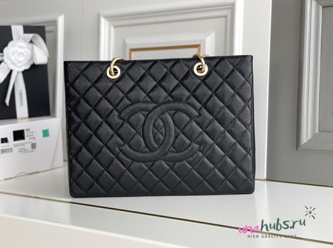 Chanel Black Caviar Tote - 34*24*12cm - 1