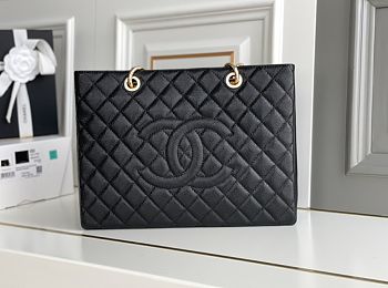 Chanel Black Caviar Tote - 34*24*12cm