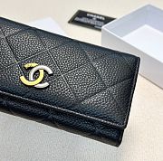 Chanel Black Caviar Long Wallet -  19x10cm - 4