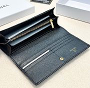 Chanel Black Caviar Long Wallet -  19x10cm - 2