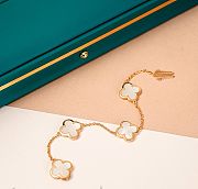 Van Cleef and Arpels Pure Alhambra Mother-of-Pearl Yellow Gold Bracelet - 2
