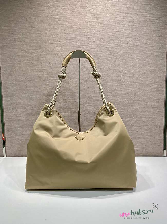 Brandy Prada Mariner large Re-Nylon shoulder bag 48x39x14cm - 1
