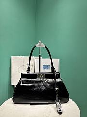 Prada Medium Leather Tote Bag - 38x21x8cm - 2