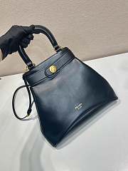 Prada Black Medium Etude Leather Bag Short Handle - 31x28x5cm - 6