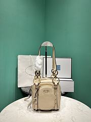 Prada Dangle leather top-handle mini-bag - 14x14x13.5cm - 4