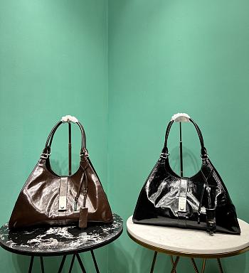 Prada Campaigne Leather Shoulder Bag - 39x24.5x14cm