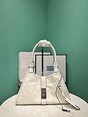 Prada Campaigne Leather Shoulder Bag - 30.5x17.5x9cm - 3