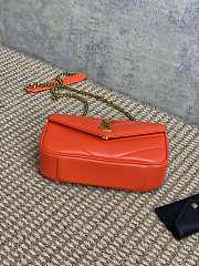 YSL LOULOU small in orange MATELASSE lambskin - 24 x 14 x 6 CM - 6