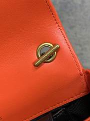 YSL LOULOU small in orange MATELASSE lambskin - 24 x 14 x 6 CM - 3