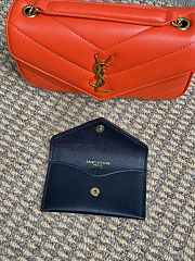 YSL LOULOU small in orange MATELASSE lambskin - 24 x 14 x 6 CM - 2