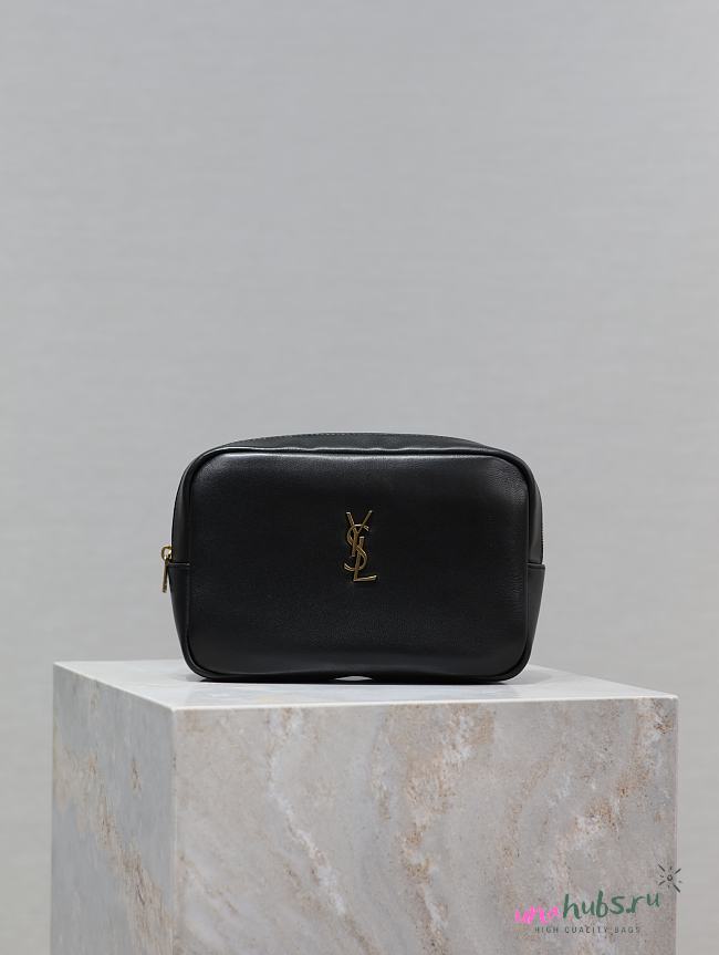 YSL CALYPSO POUCH BLACK - 21×14×6.5cm - 1