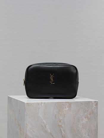 YSL CALYPSO POUCH BLACK - 21×14×6.5cm
