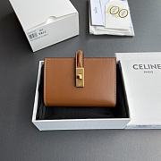 Celine Triomphe16 Wallet black/brown - 12.7×9×2.5cm - 2