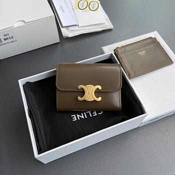 Celine Triomphe Wallet - 10.5×9×3cm