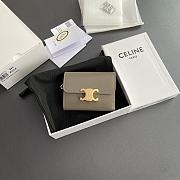 Celine Triomphe Wallet - 10.5×9×3cm - 5