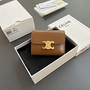 Celine Triomphe Wallet - 10.5×9×3cm - 3