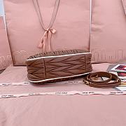 	 Miu Miu Wander matelassé nappa leather hobo bag in brown - 3X13X7 cm - 5