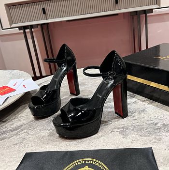 Chrisitian Louboutin Sandaloo - 130 mm Sandals - Patent calf leather