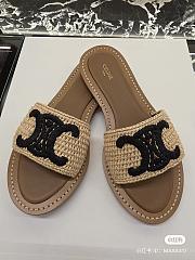 Celine Lympia Mule In Raffia - 3