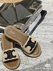 Celine Lympia Mule In Raffia - 4
