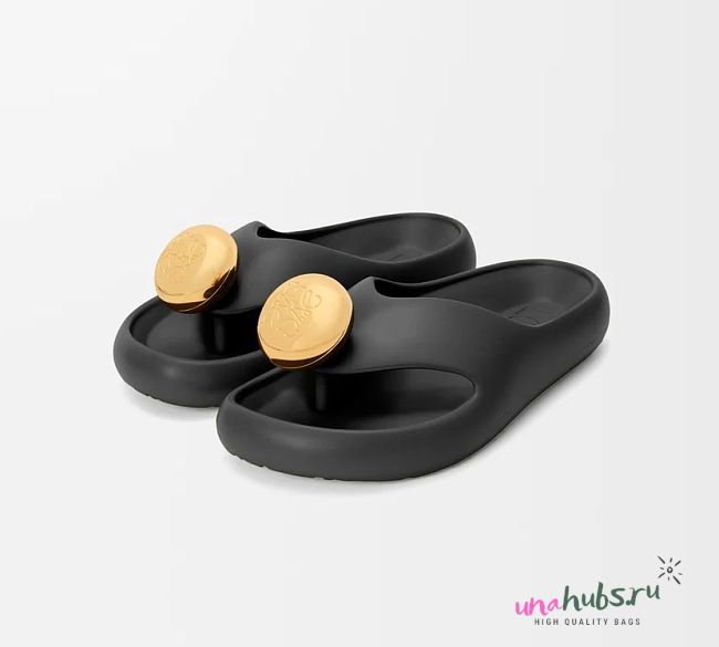 Loewe Foam Pebble Black sandal - 1