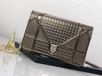 Dior Mini Diorama Gold Bag Golden 19cm