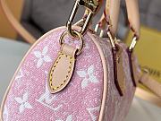 Louis Vuitton Mini Speedy in pink denim - 16x10x7.5CM - 2