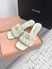 Miu Miu Matelassé Leather Sandals 5.5cm - 2