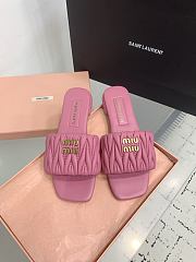	 Miu Miu Matelassé Leather Sandals - 2