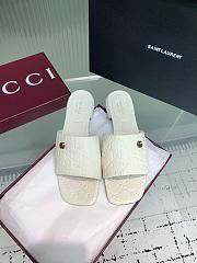 Gucci slide sandal with Double G Leather - 2