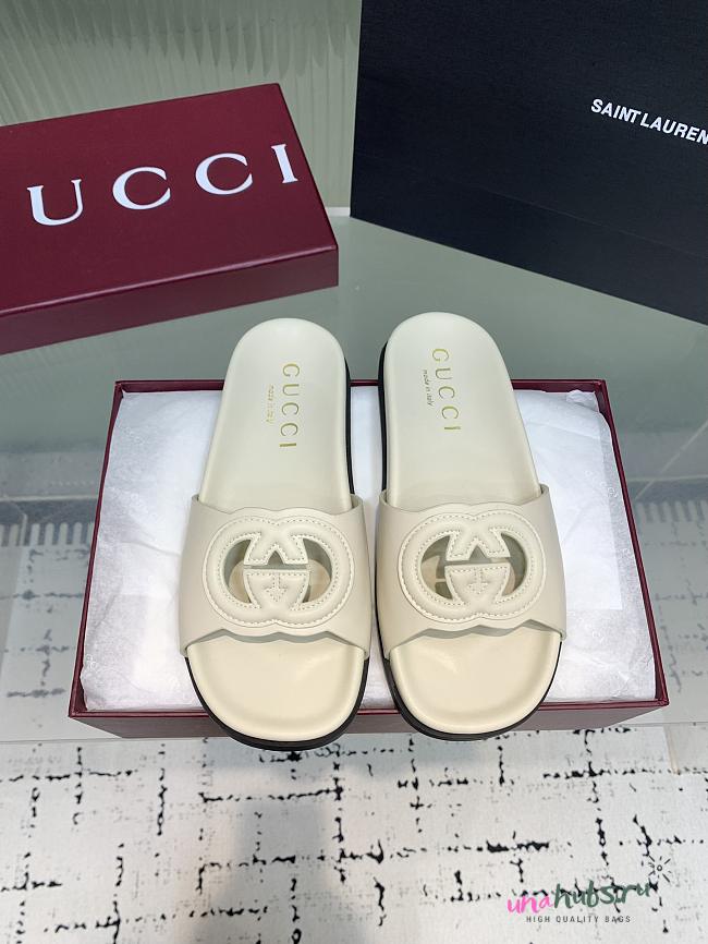 Gucci Interlocking G slide sandal leather - 1