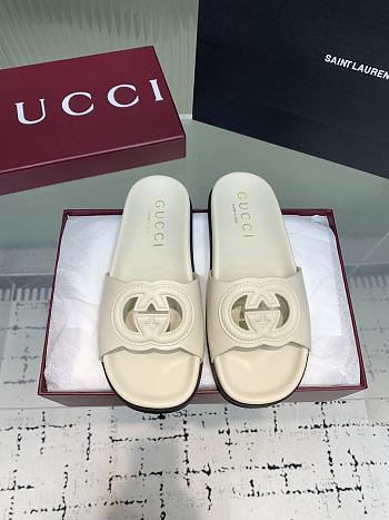Gucci Interlocking G slide sandal leather