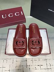 Gucci Interlocking G slide sandal leather - 3