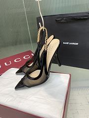 Gucci Signoria slingback pump in Bordeaux Fabric 10.5CM - 2