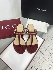 Gucci GG Thong Flat Slides - 4
