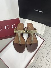Gucci GG Thong Flat Slides - 3