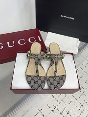 Gucci GG Thong Flat Slides - 2