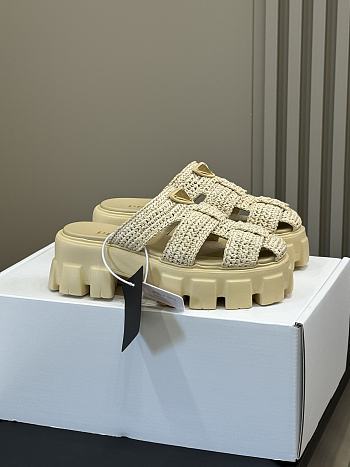 Prada Monolith Crochet Cage Sandals 03